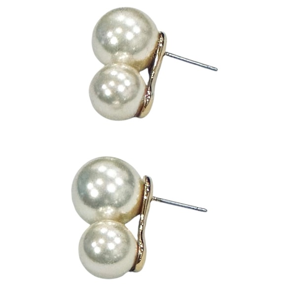 KJP Sarah KJP Kiel James Patrick Ocean Drops Pearl Style Earrings. - Picture 3 of 6